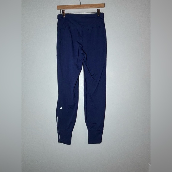 LULULEMON fresh tracks zip ankle jogger pants in blue size 4 - Picture 4 of 6